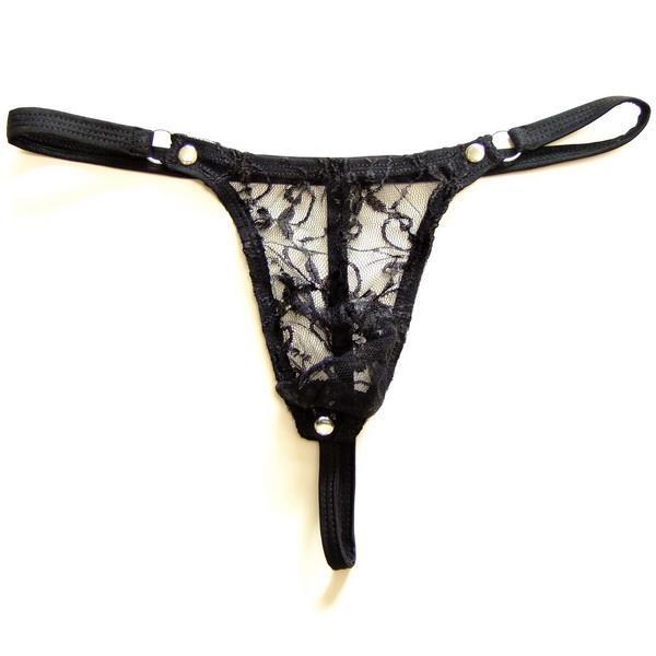 Men's Low Waist Transparent Bag Seamless Tawny Panties