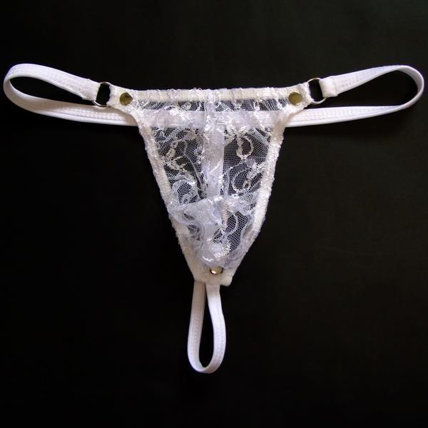 Men's Low Waist Transparent Bag Seamless Tawny Panties