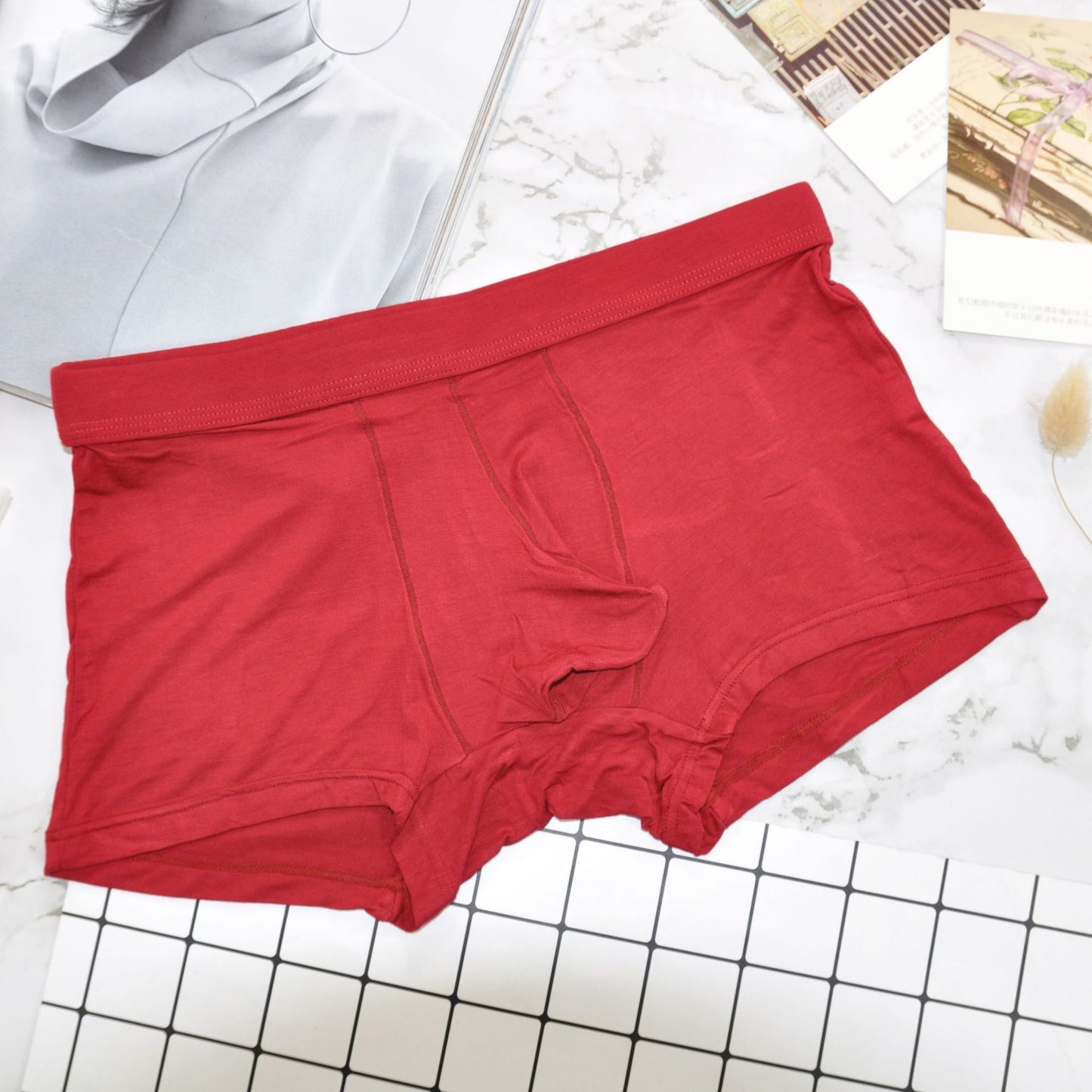 Modal Waist Breathable Boyshort Personality