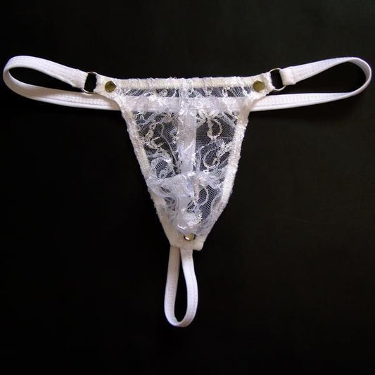 Men's Low Waist Transparent Bag Seamless Tawny Panties